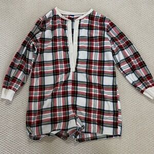 Plaid Womens Pajamas Romper